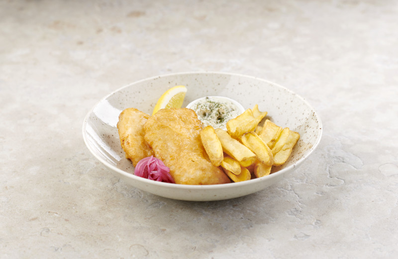Bild på klassikern fish and chips